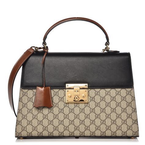 gucci padlock medium top handle|gucci open top shoulder bags.